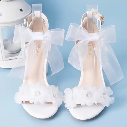 Floral bridal heel