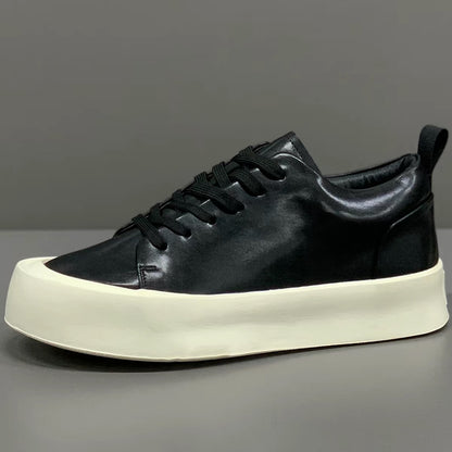 Genuine leather sneakers