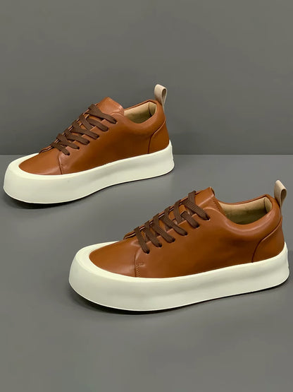Genuine leather sneakers