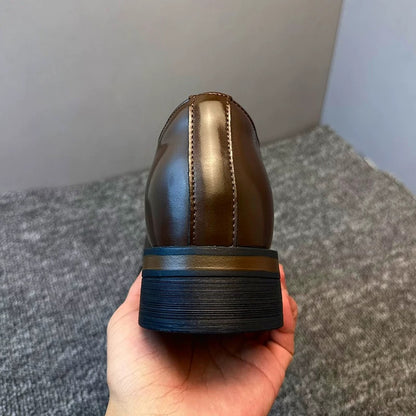 Brown work shoes
