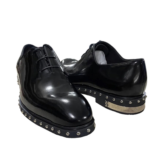 Metallic Studded Loafers