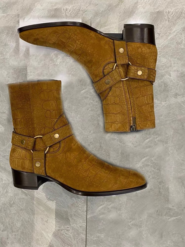 Crocodile Chelsea boots