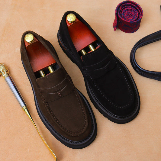 Suede loafers