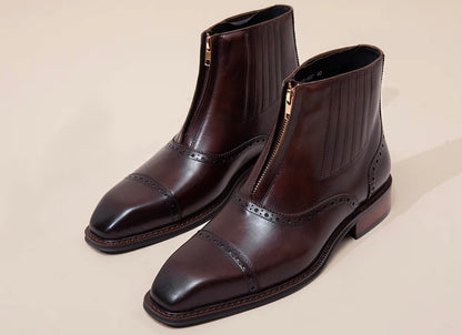 Zipper boots