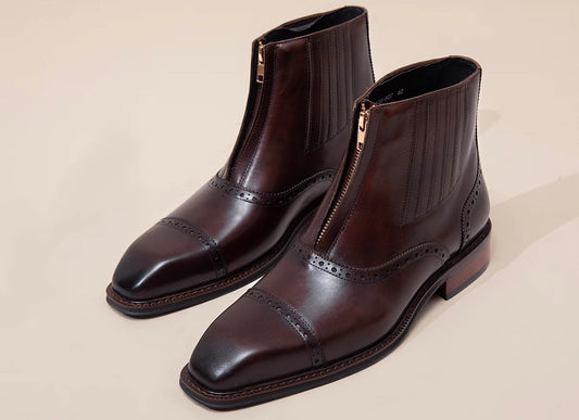 Zipper boots