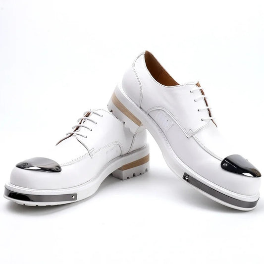 Platinum toe loafers (white )