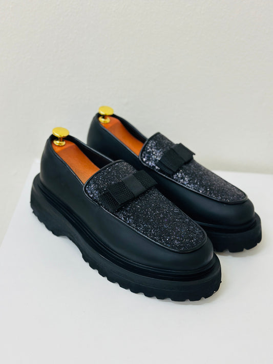 Glittered loafers