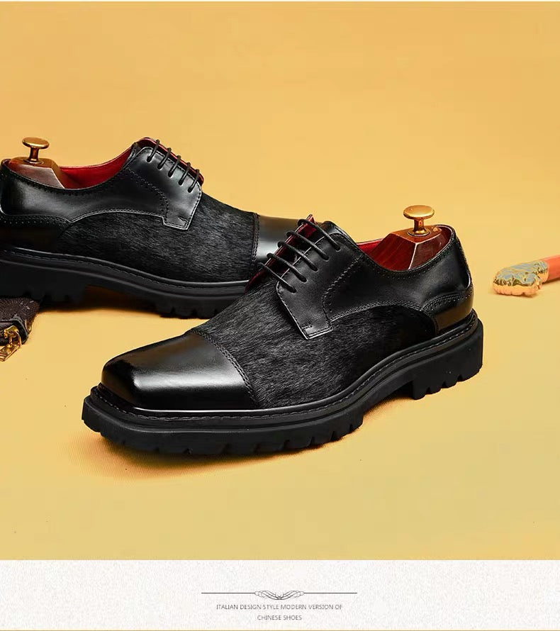 Two-Tone Derby Shoes