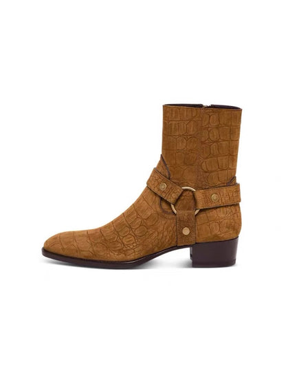 Crocodile Chelsea boots
