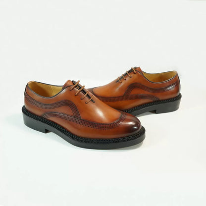 Formal brownie shoes