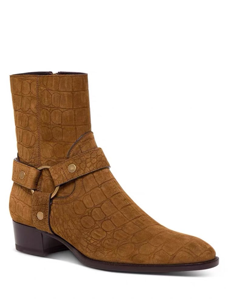 Crocodile Chelsea boots