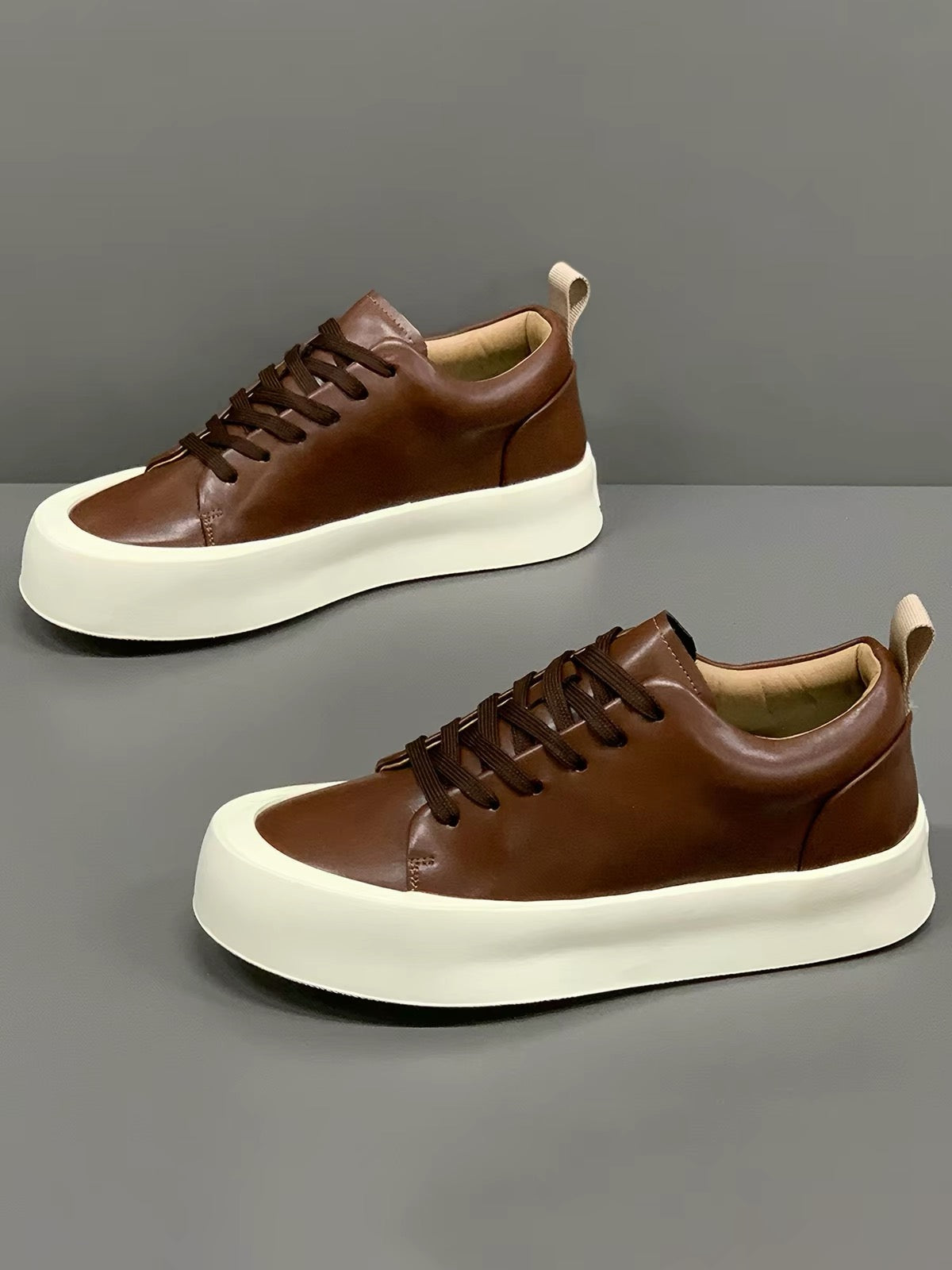 Genuine leather sneakers