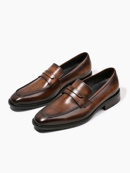 Brown slipper loafers