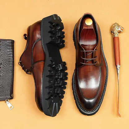 Chocolate Brown Derby Shoes