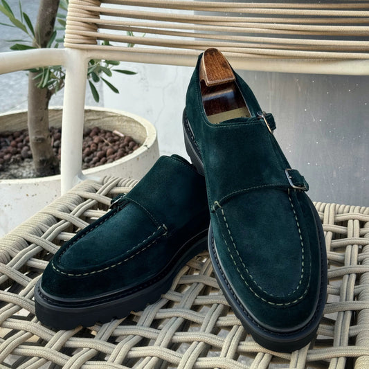 Green suede