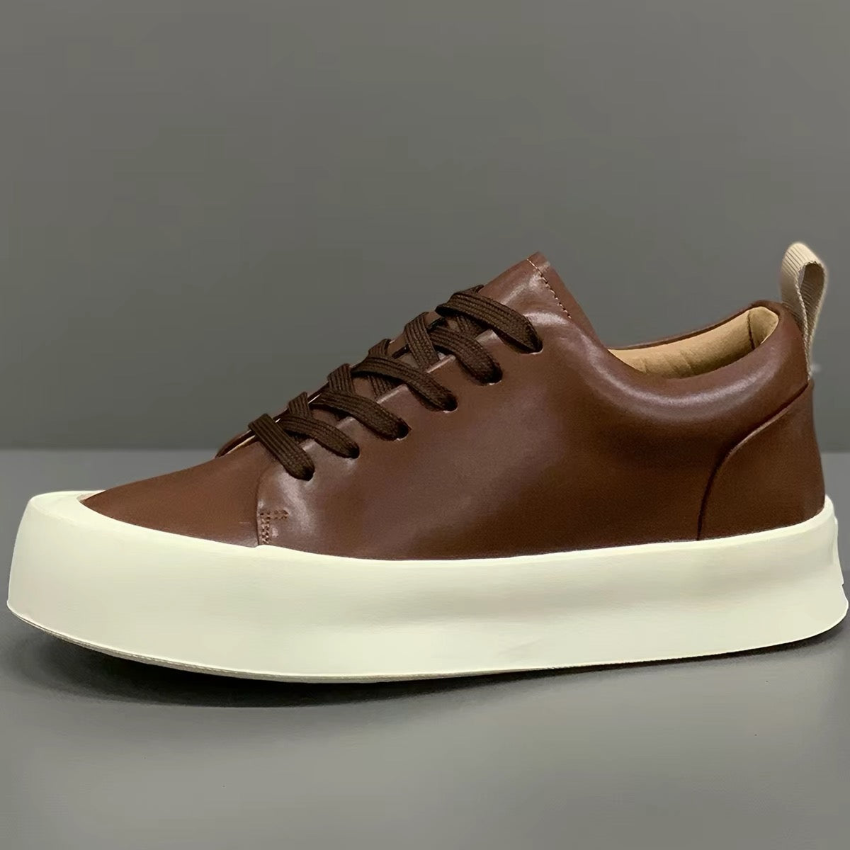 Genuine leather sneakers