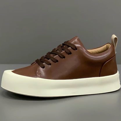 Genuine leather sneakers
