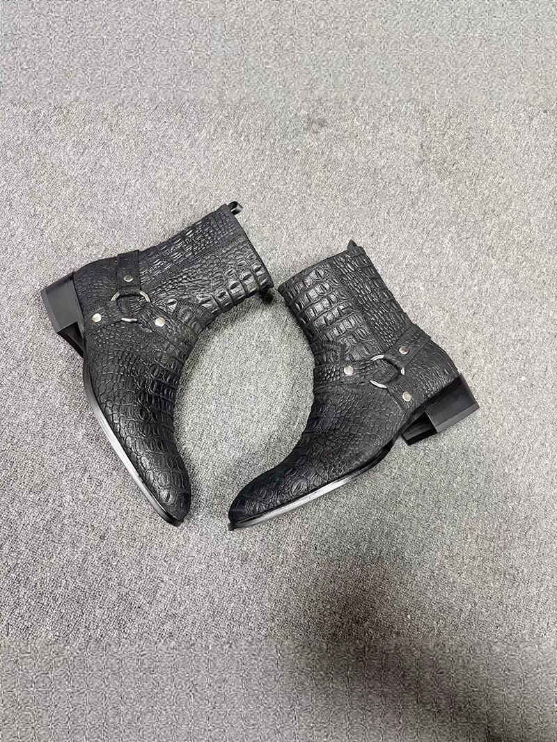 Crocodile Chelsea boots
