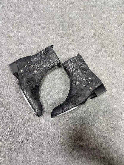 Crocodile Chelsea boots