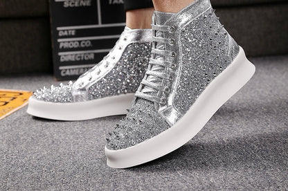 Spike sneaker boots