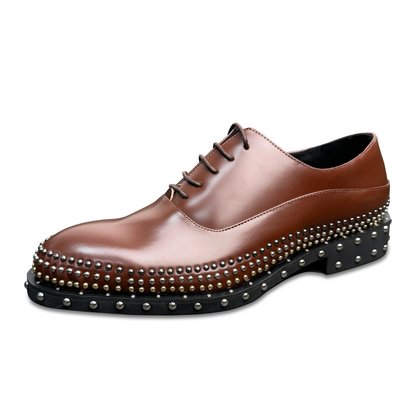Studs Loafers (brown)
