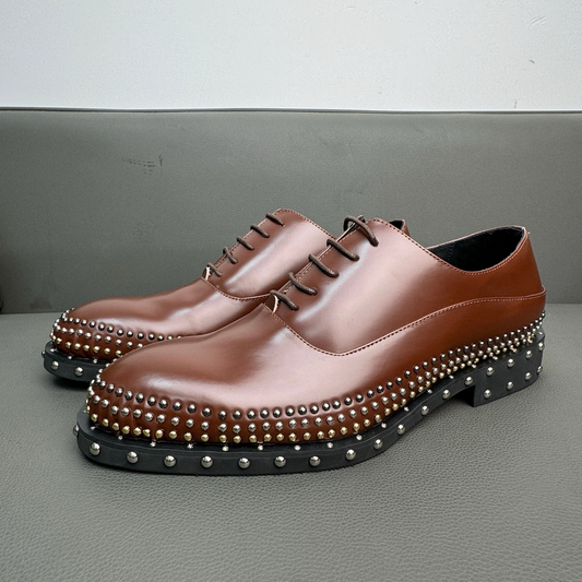 Studs Loafers (brown)