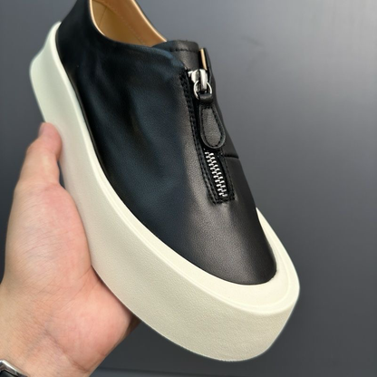 Zip loafers