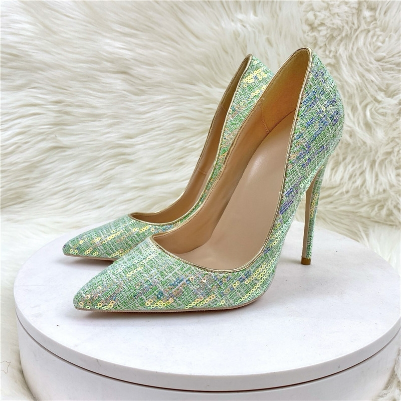Glossy heels