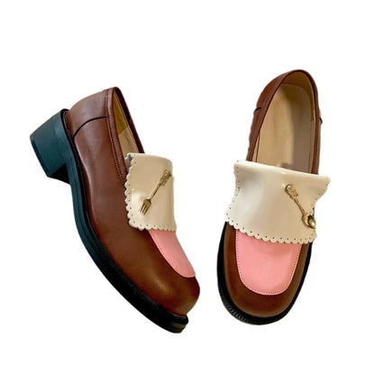 Niche design genuine leather loafers