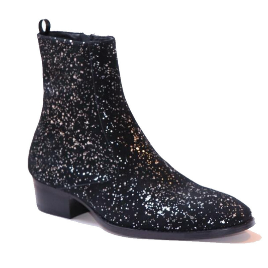 Glitter Chelsea boots