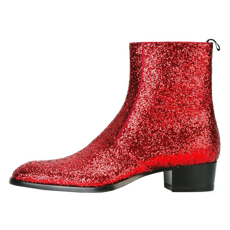Glitter Chelsea boots