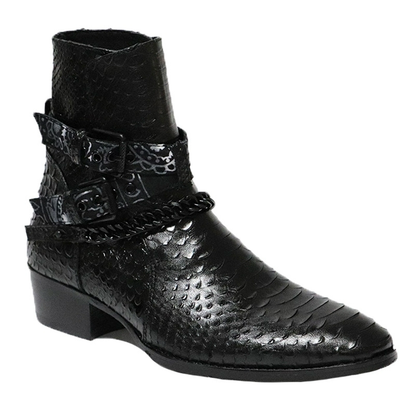 Animal skin boots