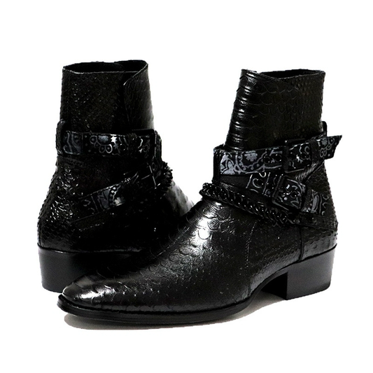 Animal skin boots