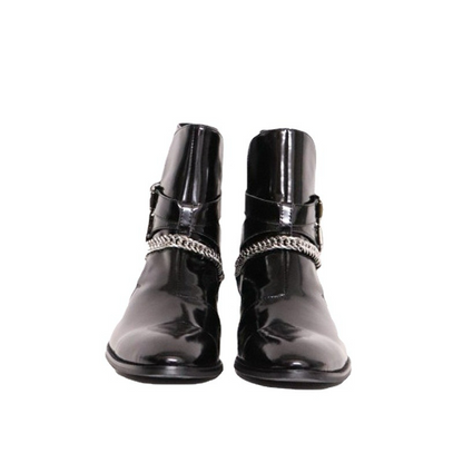 Black Chelsea boots
