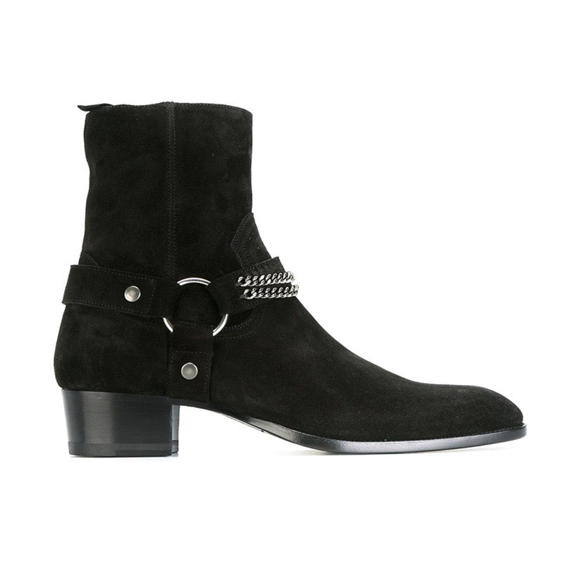 Black Chelsea boots