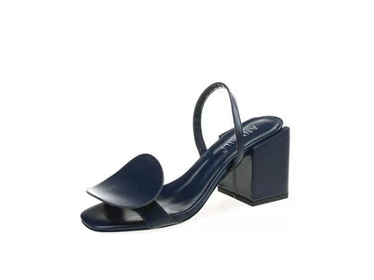 White block heel