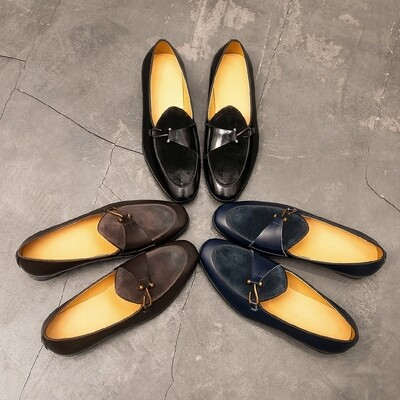 Side buckle slippers